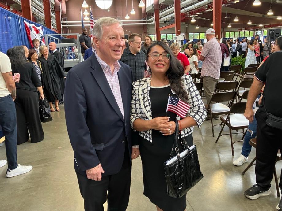 DURBIN, DUCKWORTH, BUDZINSKI WELCOME 300 NEW CITIZENS AT ILLINOIS STATE FAIR NATURALIZATION CEREMONY